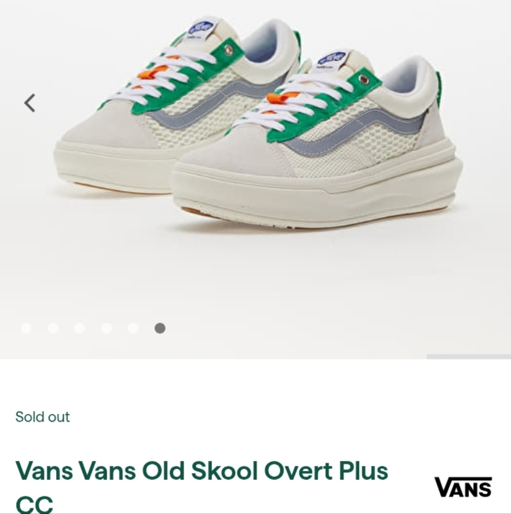 Vans Old Skool Overt Plus Sneakers - SZ.WOMENS 7 OR MENS 5.5